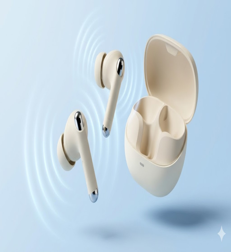  RSILOU R3008 Wireless Bluetooth 5.3 Earbuds – 26 Hour Battery Life, 6.5 Hour Playtime, Hi-Fi Sound with 13mm Speakers, Touch Controls, Type-C Fast Charging 