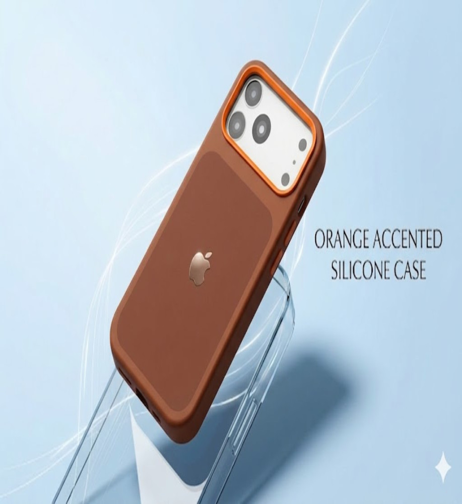  iPhone 17 Pro Max case with a dual-color design and glossy Apple logo - lightweight with strong protection and a raised protrusion to protect the camera. Also available for 16 Pro Max. 