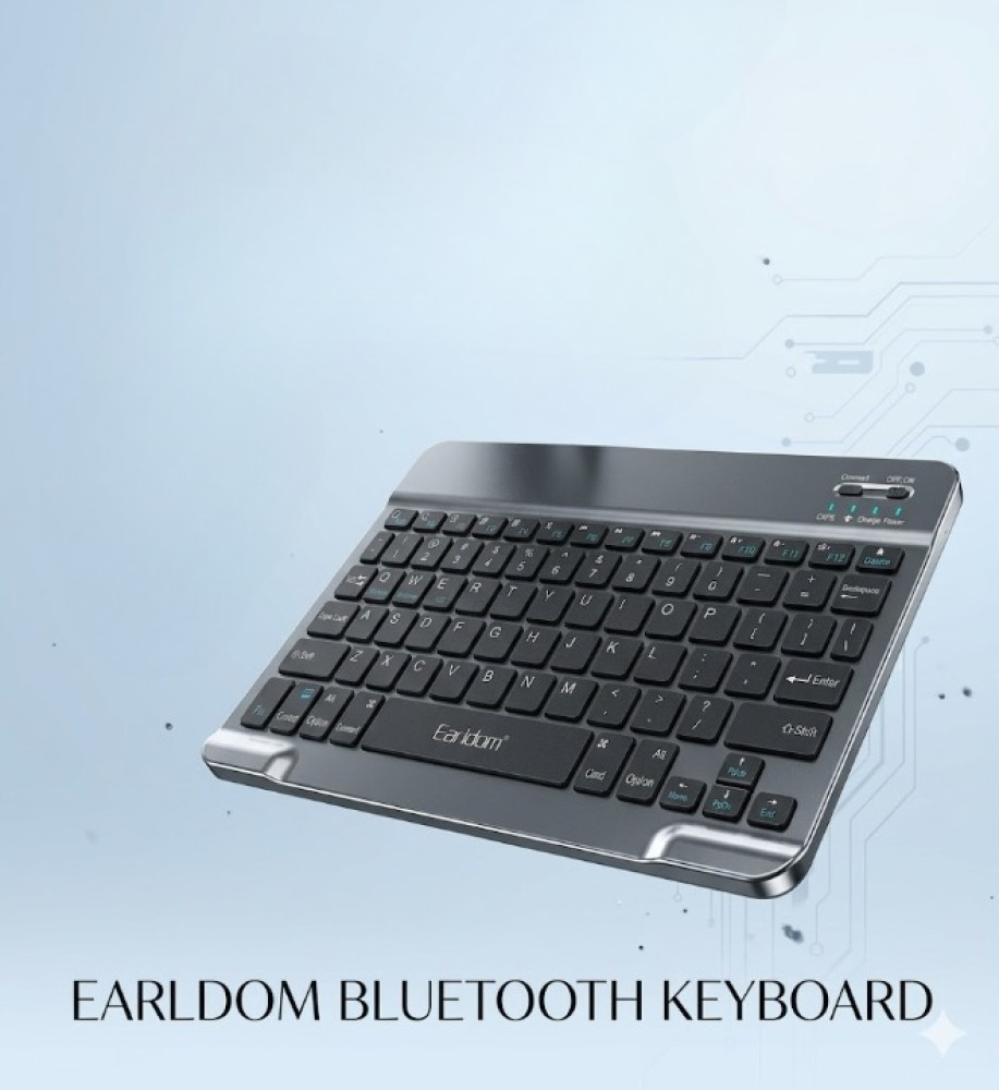  Earldom KB6 — Mini Wireless Keyboard 78 Keys (Bluetooth) — For PC, Tablet & Mobile 