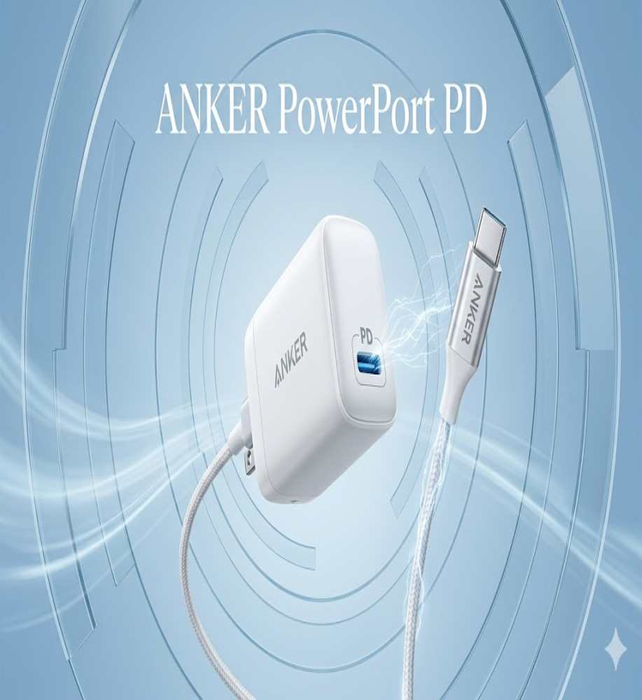  ANKER 20W USB-C PD Charger Cube with Type-C cable included for fast and portable charging 