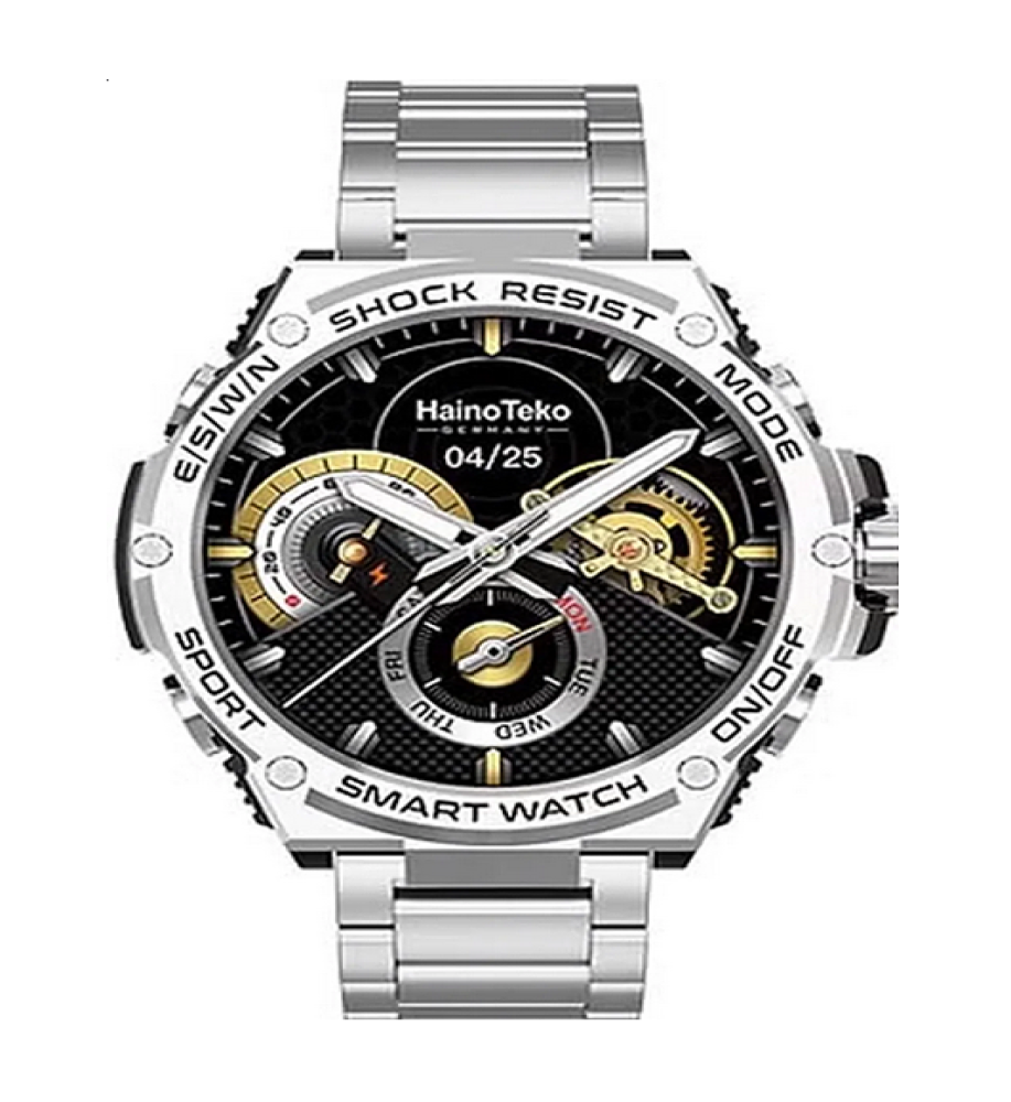  Hainu Tiko RW56 Smartwatch – AMOLED display, Bluetooth calling with 3 straps and wireless charger. 