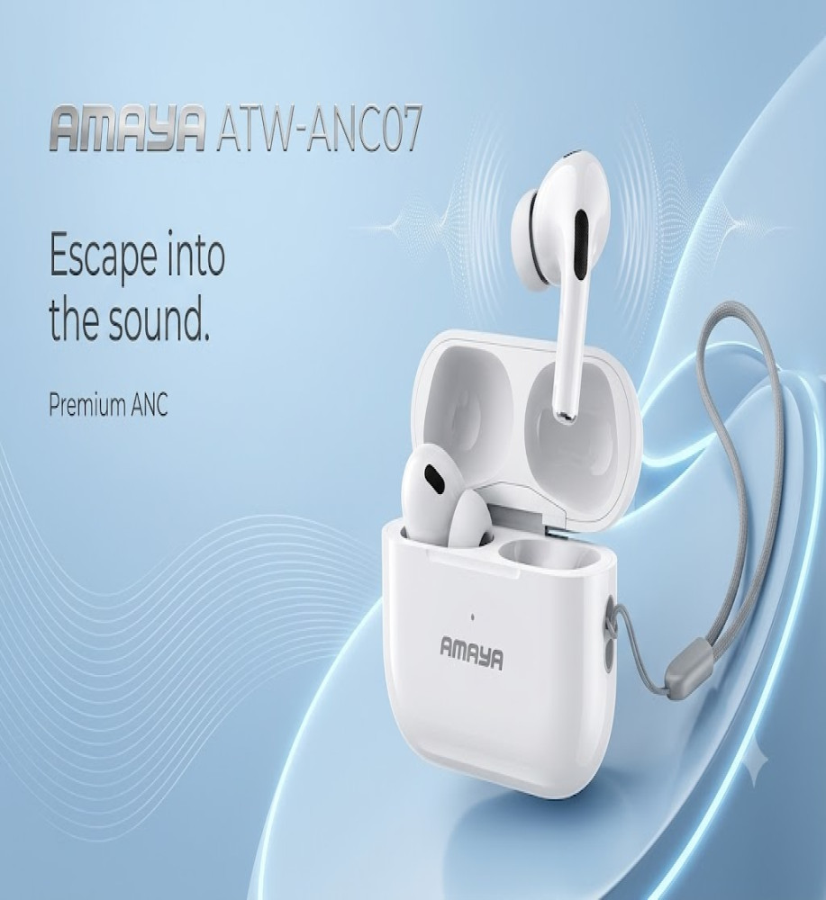  Amaya AMAYA ATW-ANC07 Wireless Sports Earbuds Bluetooth V5.4 with 13mm Speaker and Touch Control 