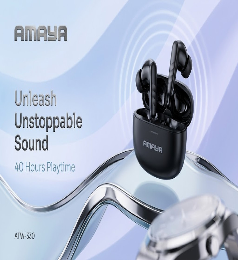  Amaya AMAYA ATW-330 Wireless Earbuds / Wireless Earphones Bluetooth V5.4 - 500mAh Charging Case and 13mm Speaker 