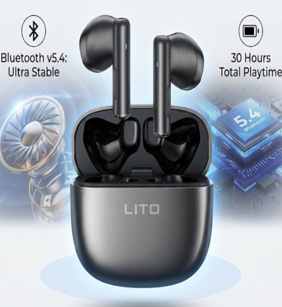  Original LITO LT11 AirPods - Experience wireless Hi-Fi audio with Bluetooth v5.4 and 30-hour battery life 