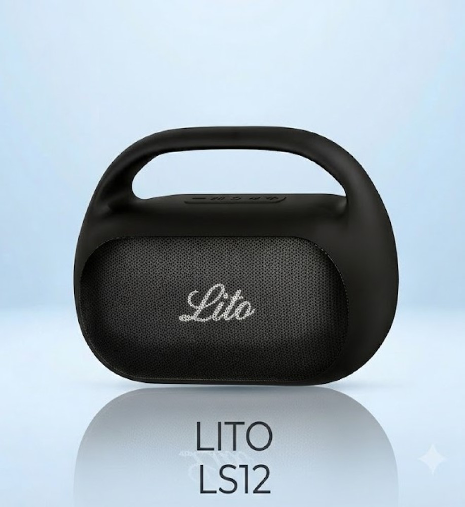  LITO LS12 Wireless Speaker - Durable 50W Outdoor Speaker with FM Radio and Microphone Input 
