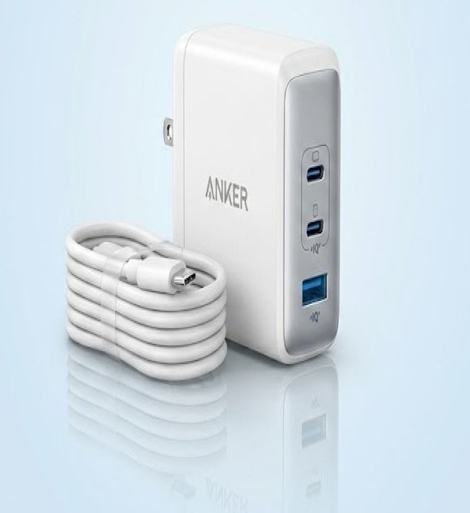  Anker 100W GaN Charger with Triple Ports + 1.5m Type-C Cable 