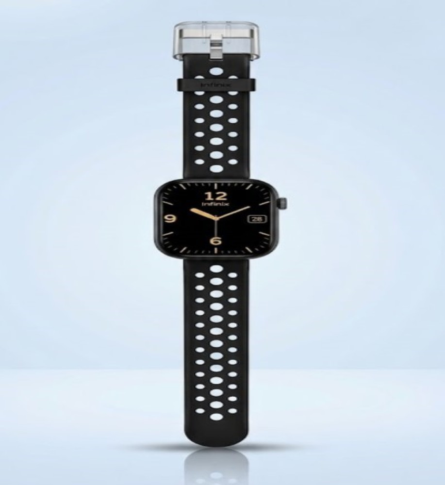  Infinix Smart Watch XW4I with 2.04-inch Display, Supports Calls & IP68 Water Resistant - Black Color 