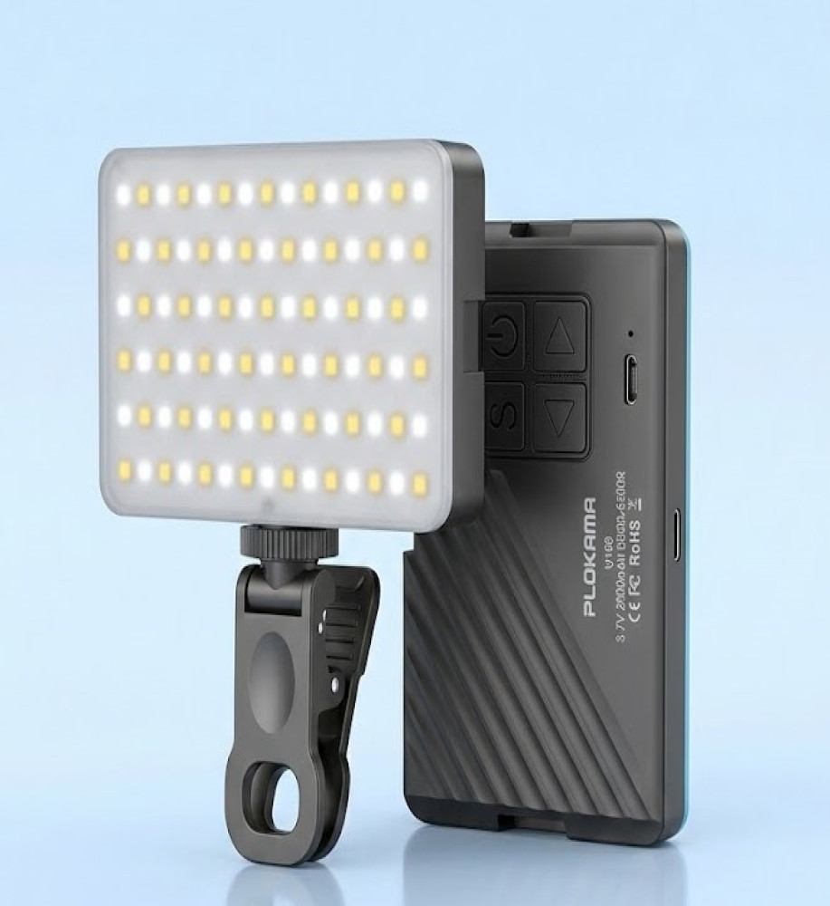  Plokama U160 Pro Professional LED Selfie Light (6.5W, 2000mAh Battery) 