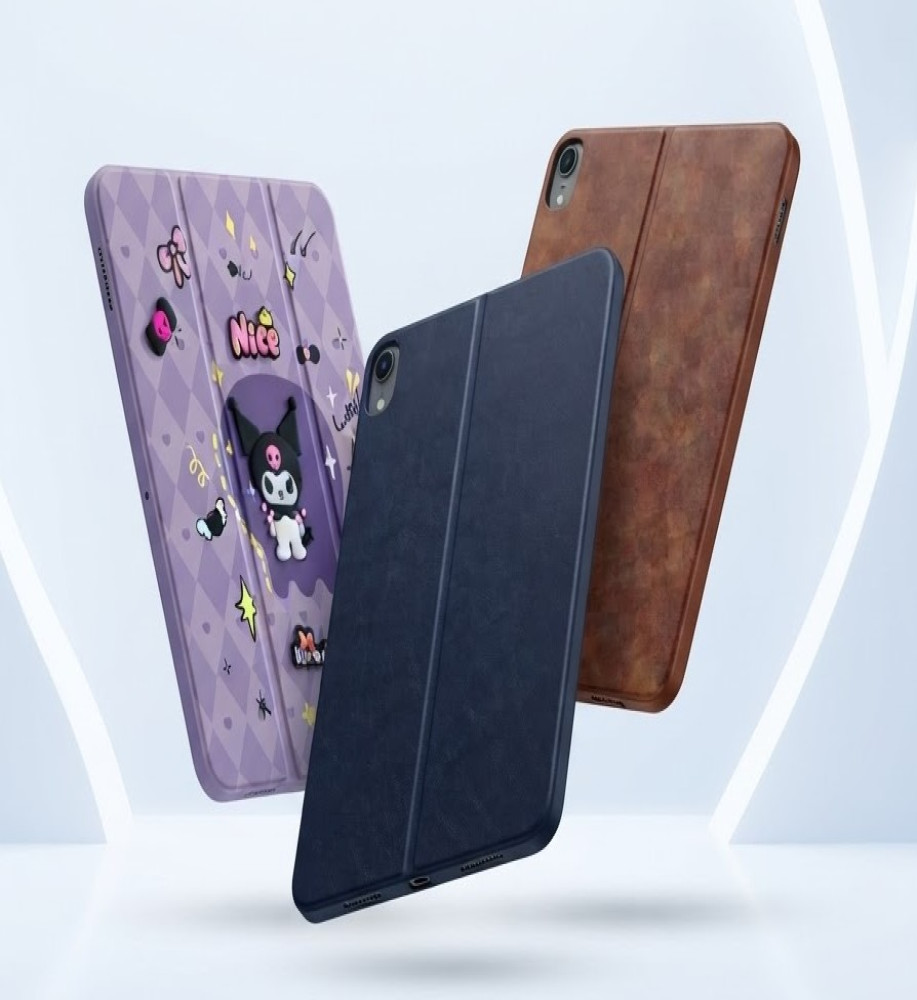  Premium leather tablet protective case for front and back with protective inner padding and a built-in Stand 
