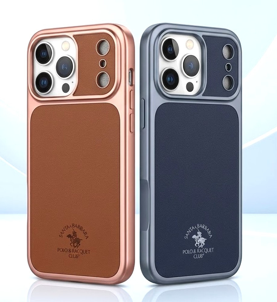  *Original Santa Barbara Polo & Racquet Club Luxury Protective Case in Gray for iPhone 17 Pro Max* 