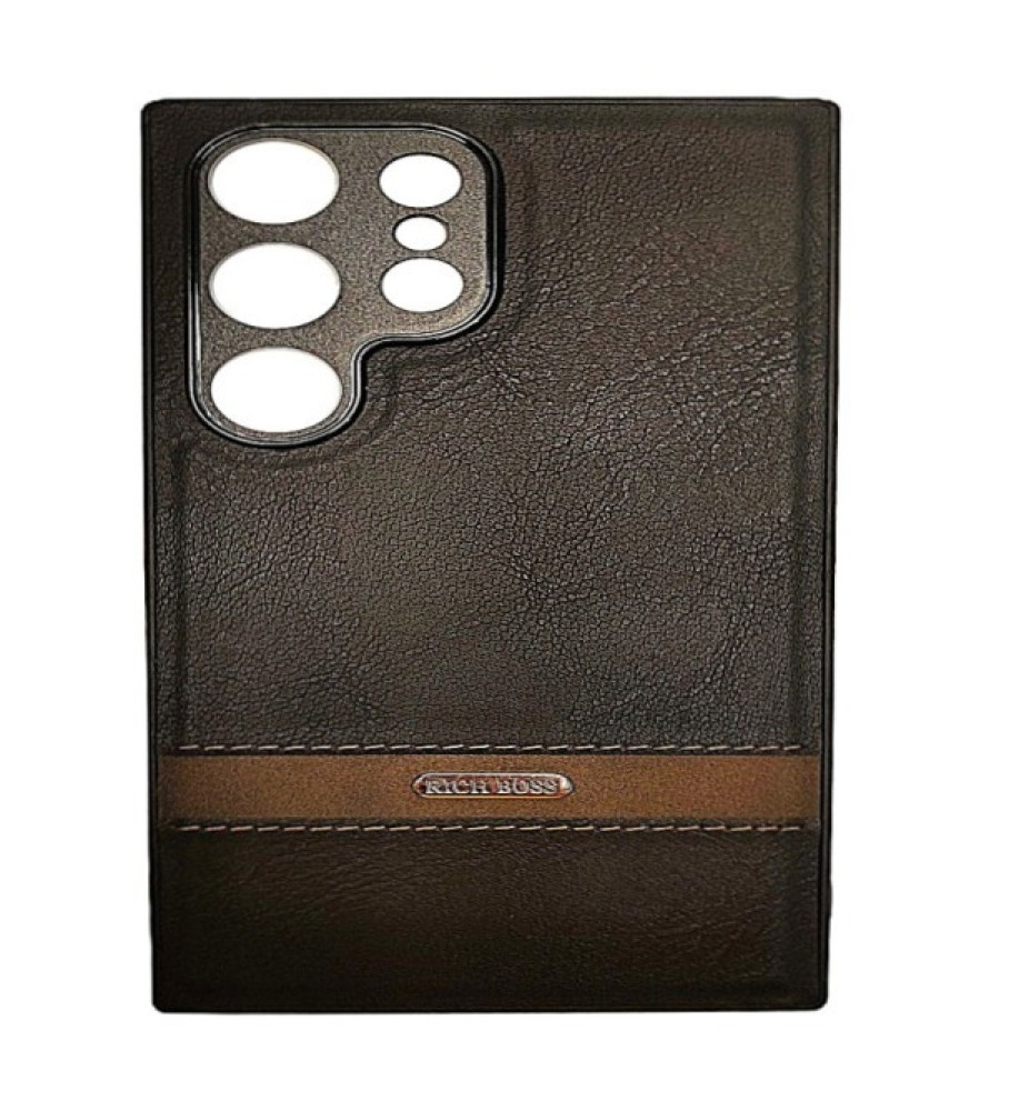  Rich Boss Leather Protective Case for Samsung S24 Ultra 
