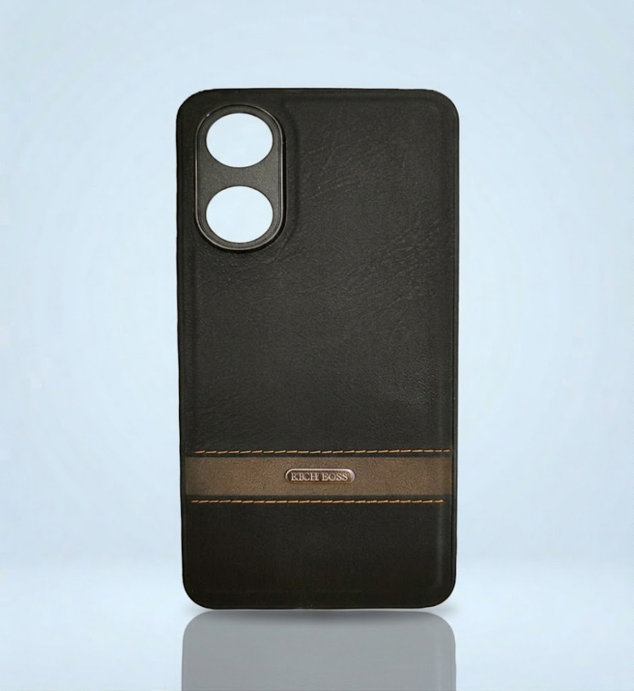  Rich Boss Leather Protective Case for OPPO A18 