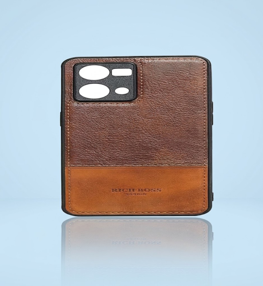  Rich Boss Leather Protective Case for Oppo Reno 8 