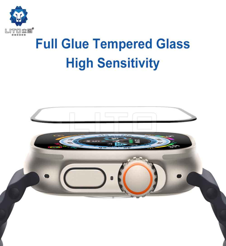  LITO S+ 3D Curved Glass Screen Protector for Apple Watch Ultra 49mm - Clear 