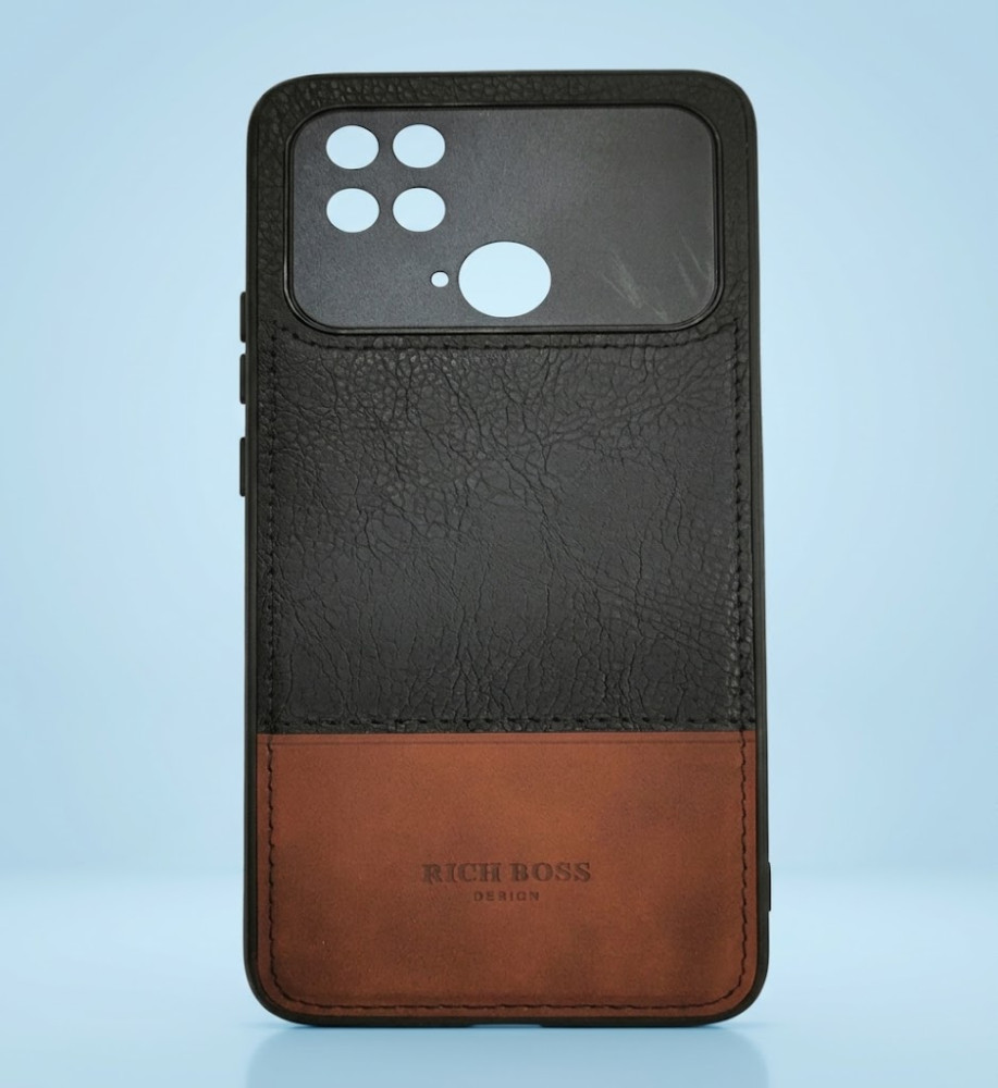  Rich Boss Leather Protective Case for Xiaomi Poco C40 