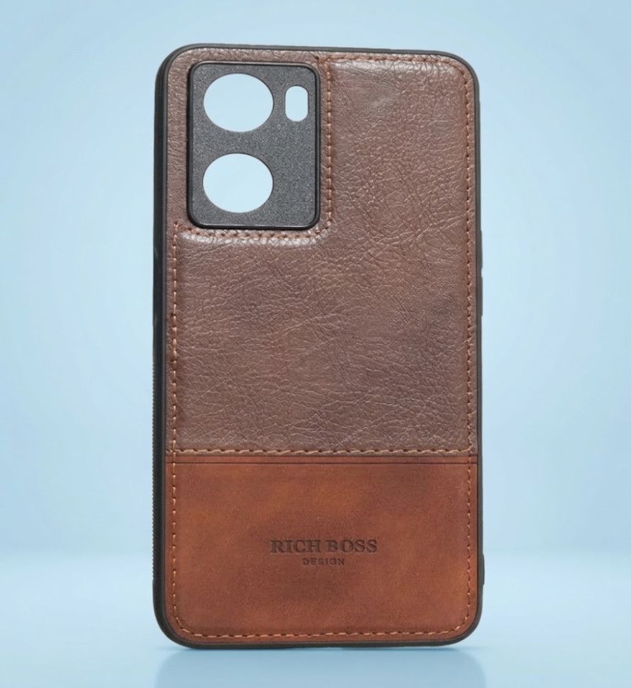  Rich Boss Leather Protective Case for Oppo A77S 