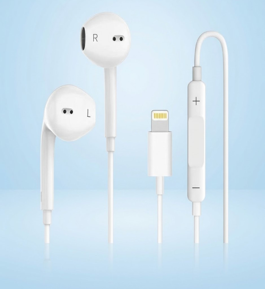  Lightning Earphones with Mic and Remote Compatible with iPhone 
