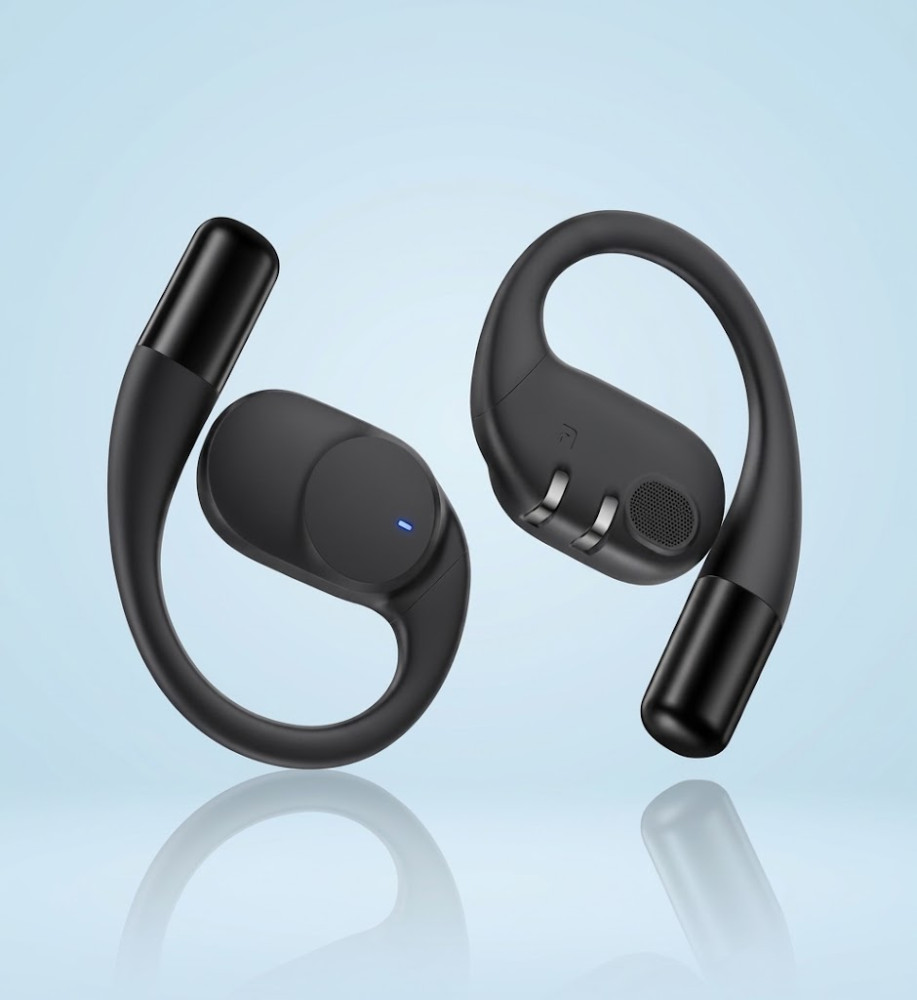  RSILOU R3022 OWS Wireless Bluetooth 5.4 Earbuds with 14.2mm Drivers, Up to 24 Hours Playtime & Type-C Charging 