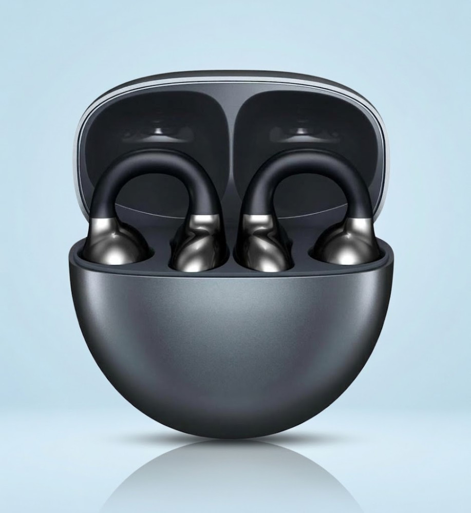 RSILOU R3021 OWS Wireless Bluetooth 5.4 Earbuds with 10mm Drivers, Up to 16 Hours Playtime, Type-C Charging & Charging Case Buzzer 