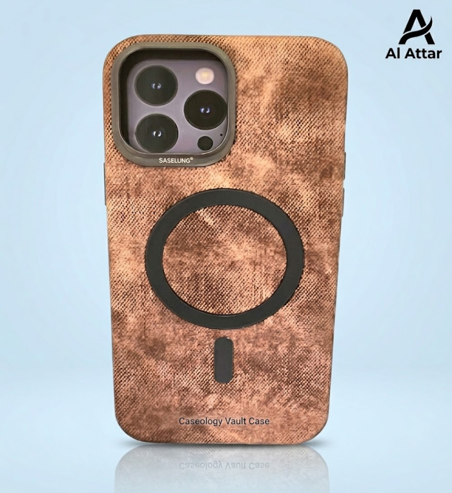  Luxury denim iPhone 16 Pro case with metal frame for lens protection, suede lining, and MagSafe/wireless charging support 