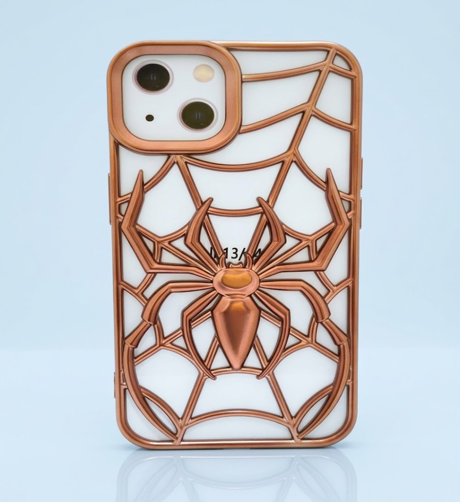  iPhone 14 3D Silicone Spider Web Cooling Case 