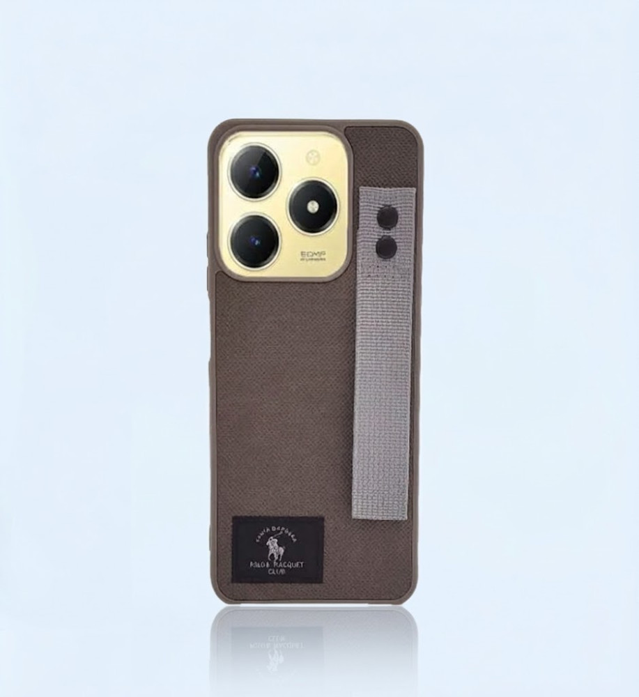  Polo Fabric Case, Luxury Design, Practical, Strong, High-Quality Polyester Texture, Scratch and Dirt-Resistant, Compatible with Realme C63 4G  \ 