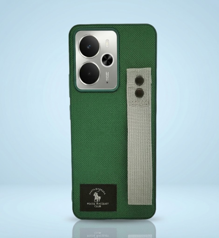  Polo Fabric Case, Luxury Design, Practical, Strong, High-Quality Polyester Texture, Scratch and Dirt-Resistant, Compatible with Realme 14T 