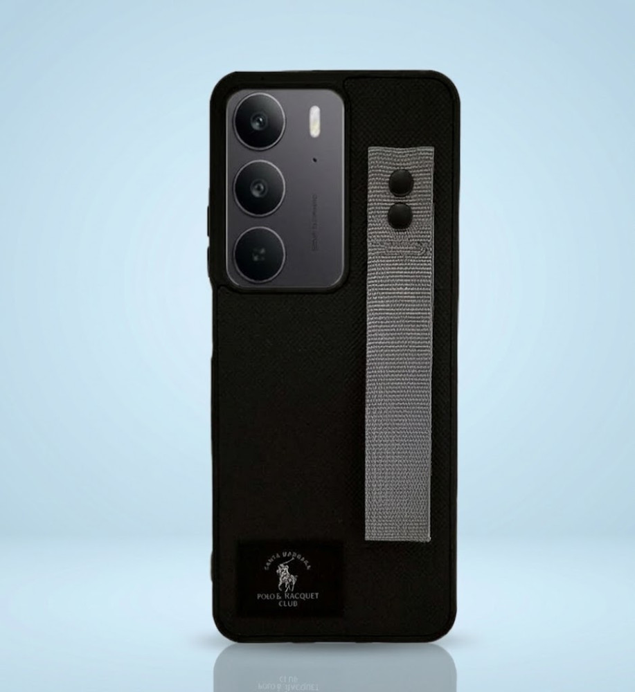  Polo Fabric Case, Luxury Design, Practical, Strong, High-Quality Polyester Texture, Scratch and Dirt-Resistant, Compatible with Realme C75 