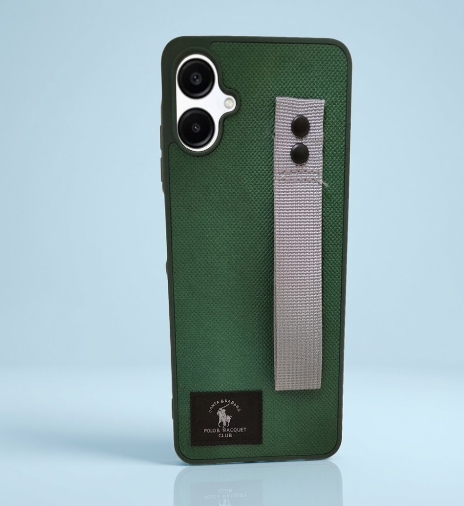  Polo Fabric Case, Luxury Design, Practical, Strong, High-Quality Polyester Texture, Scratch and Dirt-Resistant, Compatible with Samsung Galaxy A06 