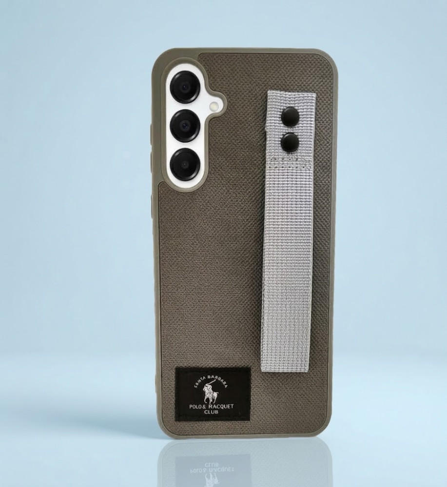  Polo Fabric Case, Luxury Design, Practical, Strong, High-Quality Polyester Texture, Scratch and Dirt-Resistant, Compatible with Samsung Galaxy A16 