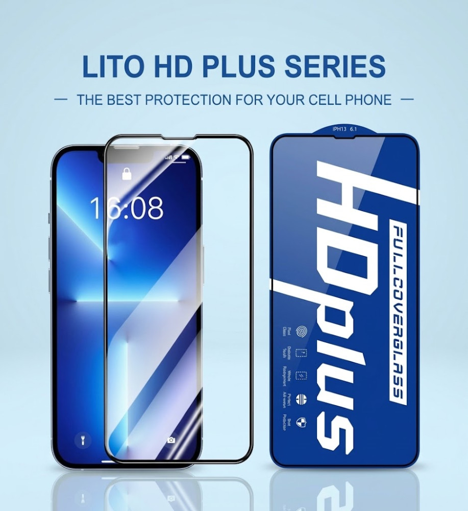  LITO HD Plus Clear Full Coverage Tempered Glass Screen Protector for OPPO Reno 12F 