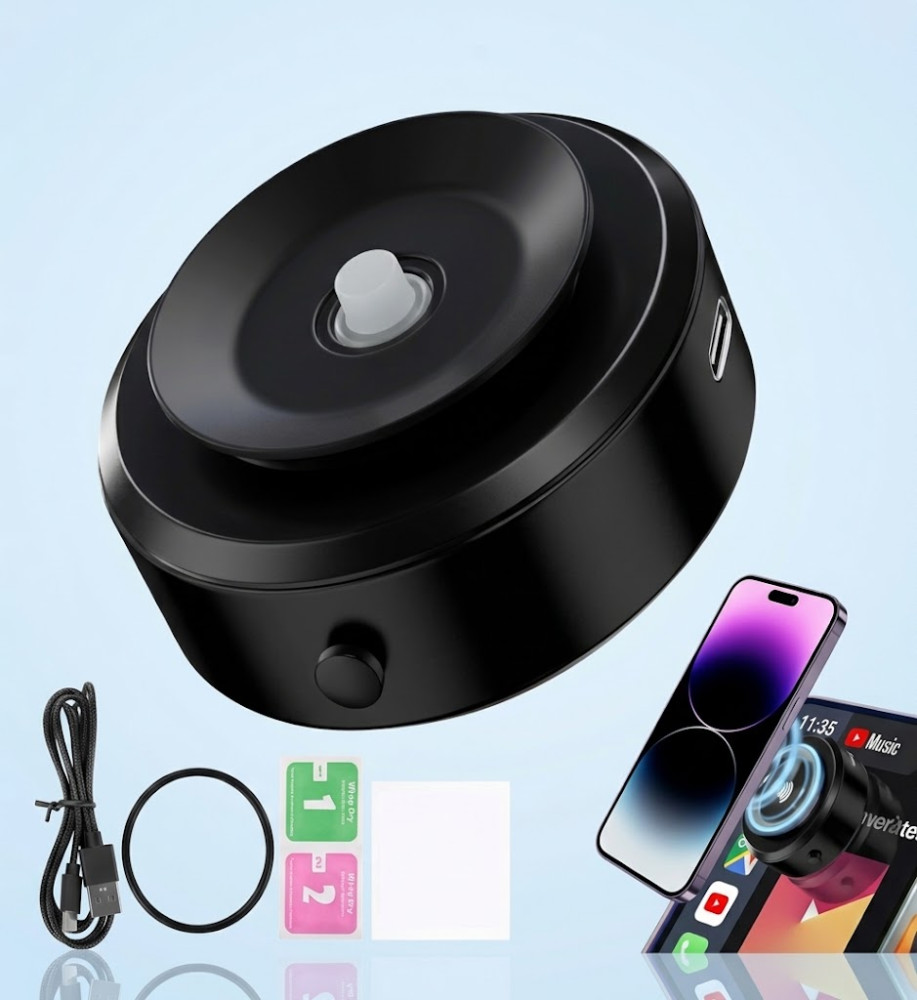  Magnetic Suction Cup Phone Holder for Car, Gym, Mirror and Smooth Surfaces for Hands-Free Use (Black) 