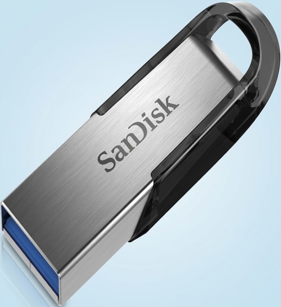  SanDisk 128GB Ultra Flair USB 3.0 Flash Drive - SDCZ73-128G-G46, black 