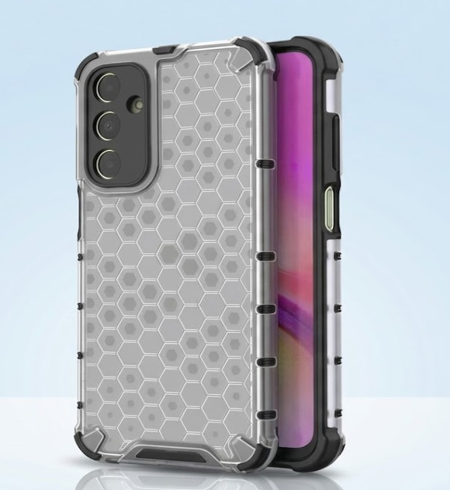  Samsung A25 Clear Honeycomb Shockproof Case with Raised Camera & Screen Protection 