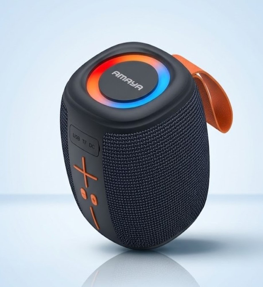 *AMAYA BD66 portable wireless Bluetooth speaker, 5W with built-in RGB lighting, TWS support, FM radio, and TF card slot* 