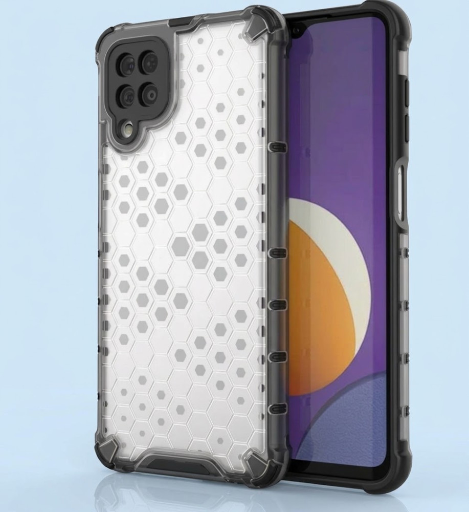  Samsung A22 5G Clear Honeycomb Shockproof Case with Raised Camera & Screen Protection 