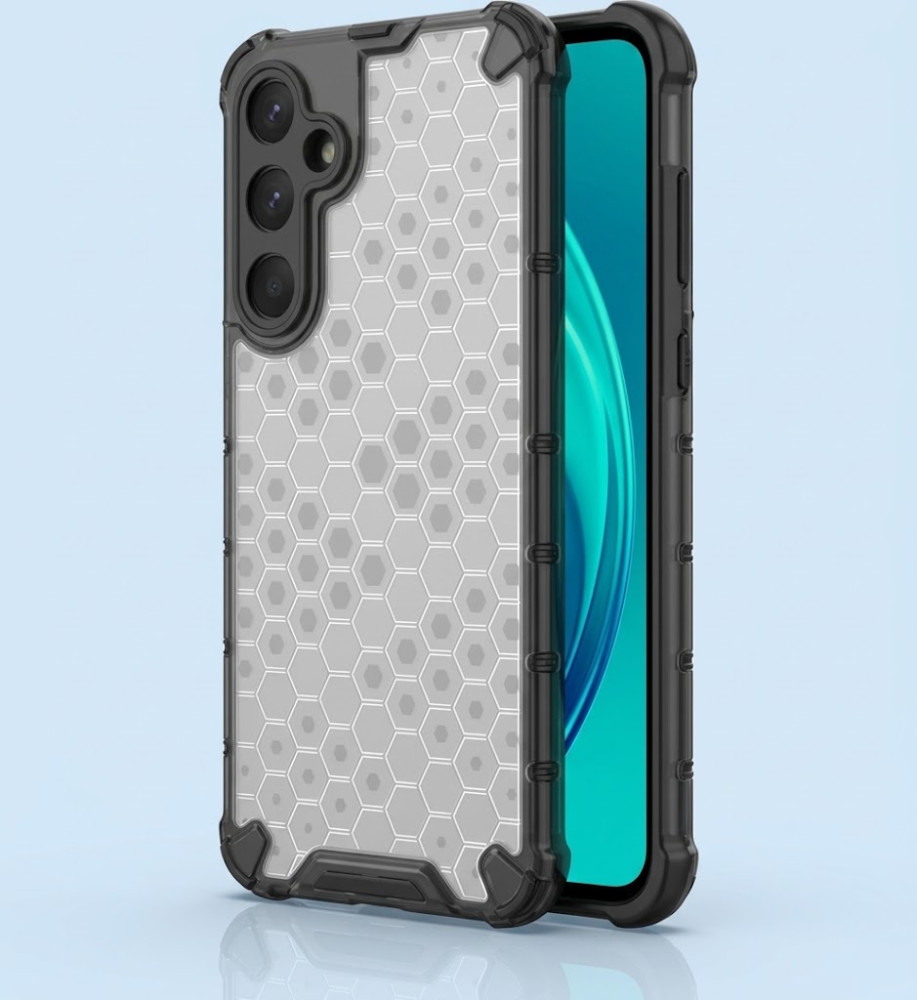  Samsung A05S Clear Honeycomb Shockproof Case with Raised Camera & Screen Protection 