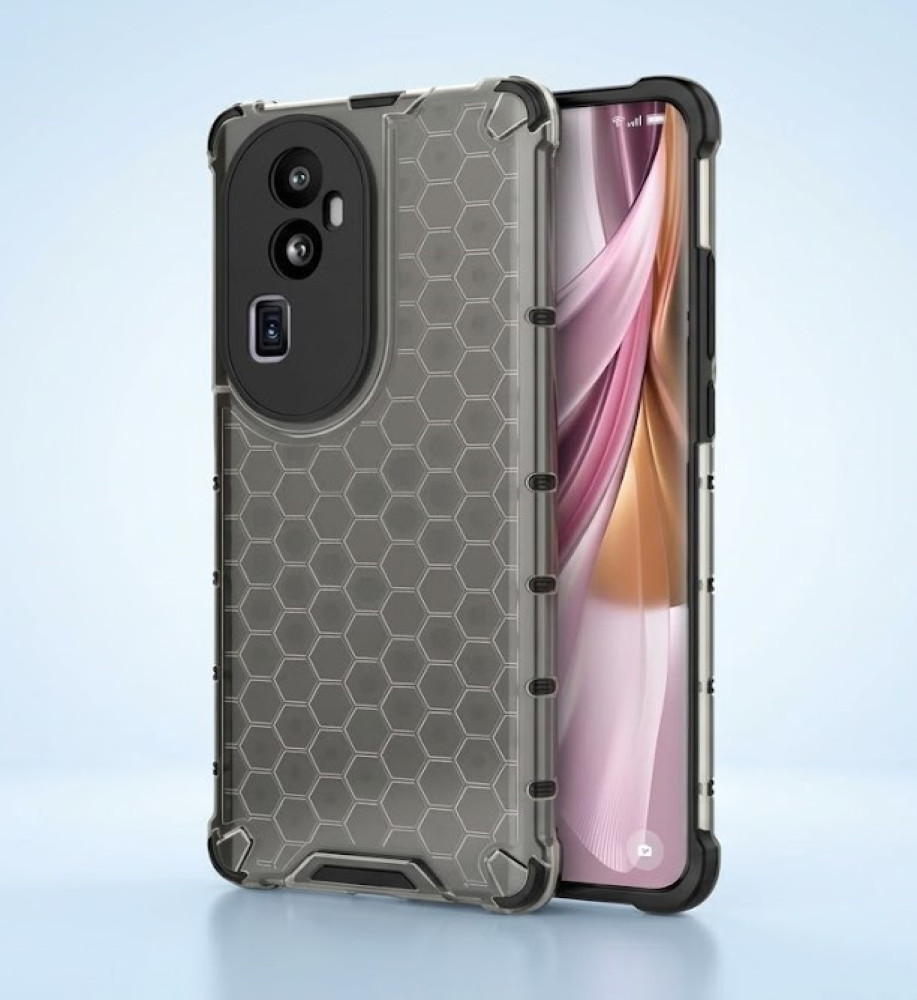  OPPO Reno 10 5G Clear Honeycomb Shockproof Case with Raised Camera & Screen Protection 