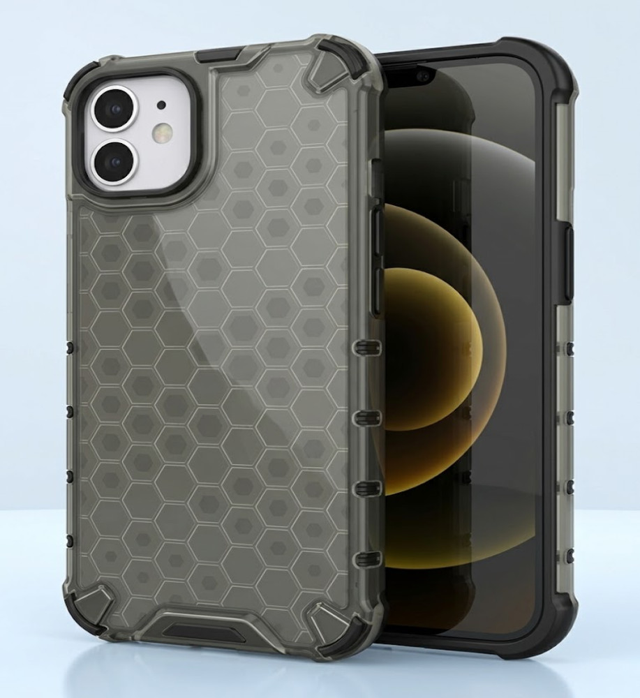  Honeycomb Transparent Armor Shockproof Case For iPhone 12 