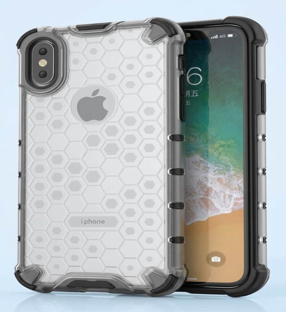  Honeycomb Transparent Armor Shockproof Case For iPhone XS Max 