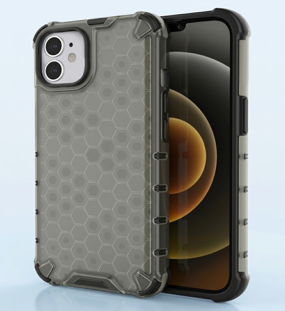  Honeycomb Transparent Armor Shockproof Case For iPhone 11 
