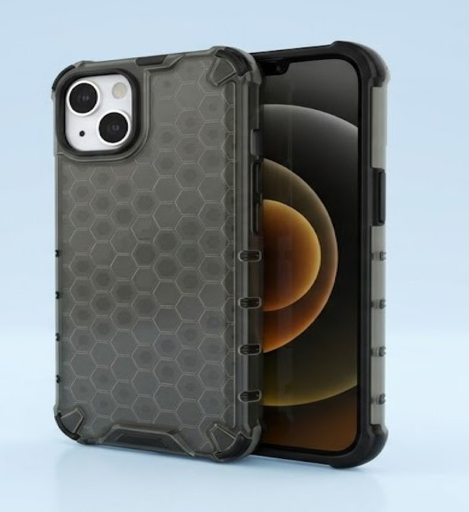 Honeycomb Transparent Armor Shockproof Case For iPhone 14 