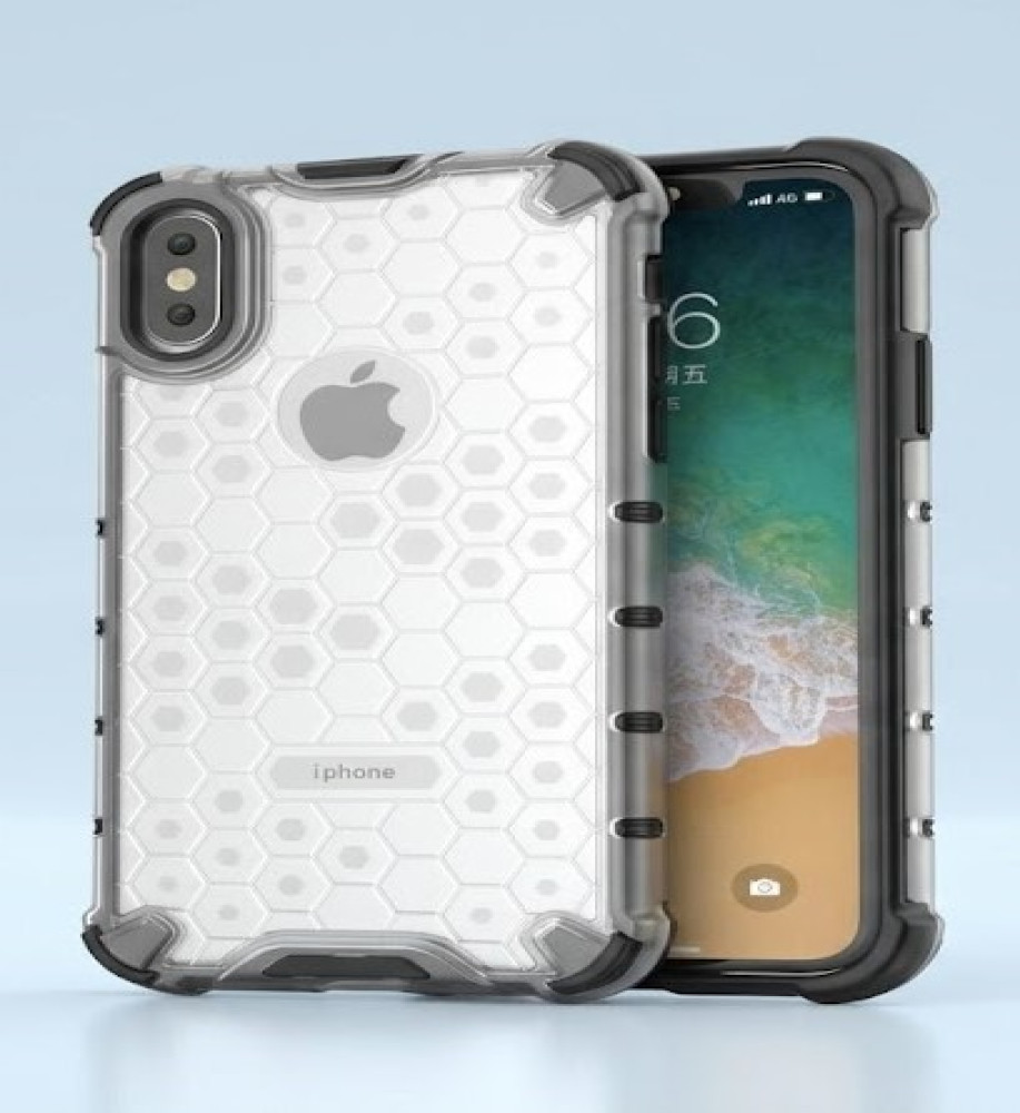  Honeycomb Transparent Armor Shockproof Case For iPhone X 