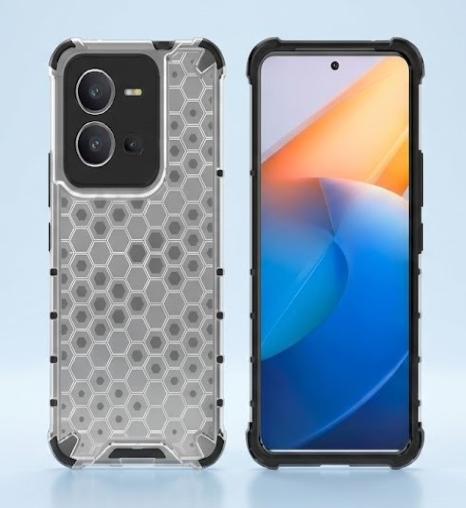  Honeycomb Transparent Armor Shockproof Case For Vivo V25 5G 
