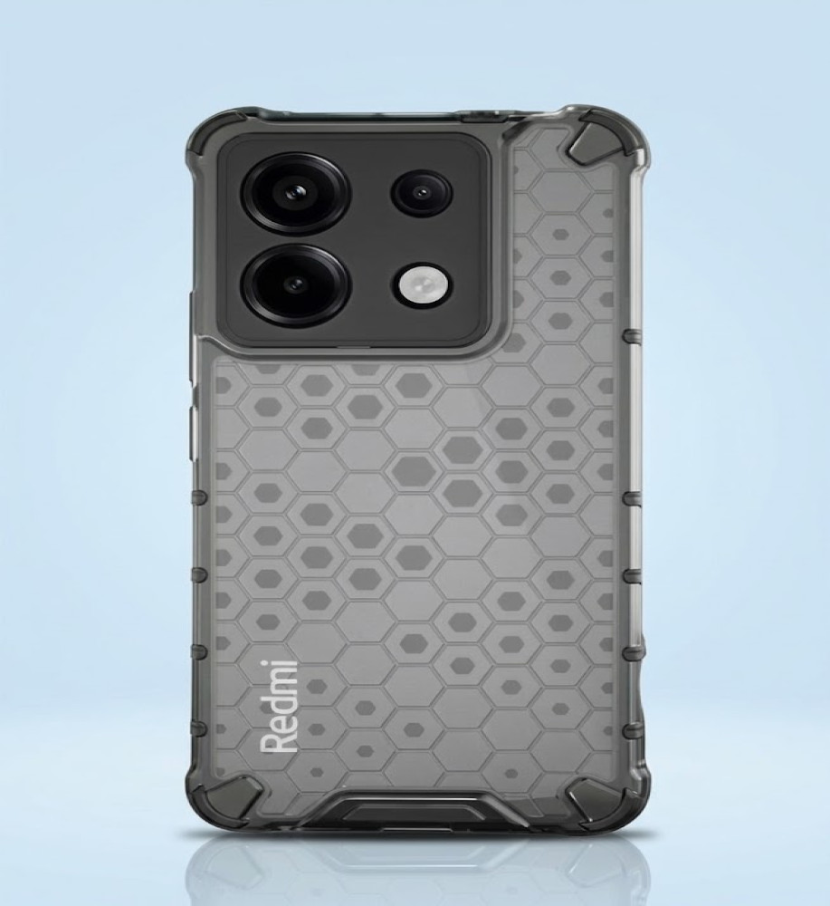  Honeycomb Transparent Armor Shockproof Case For Xiaomi Redmi Note 11 Lite 