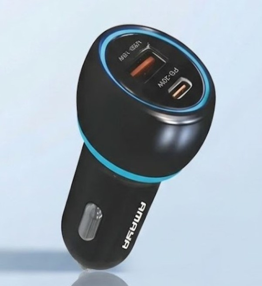  AMAYA ACC-01 Car Charger – 38W PD Super Charging, 2 USB Ports 