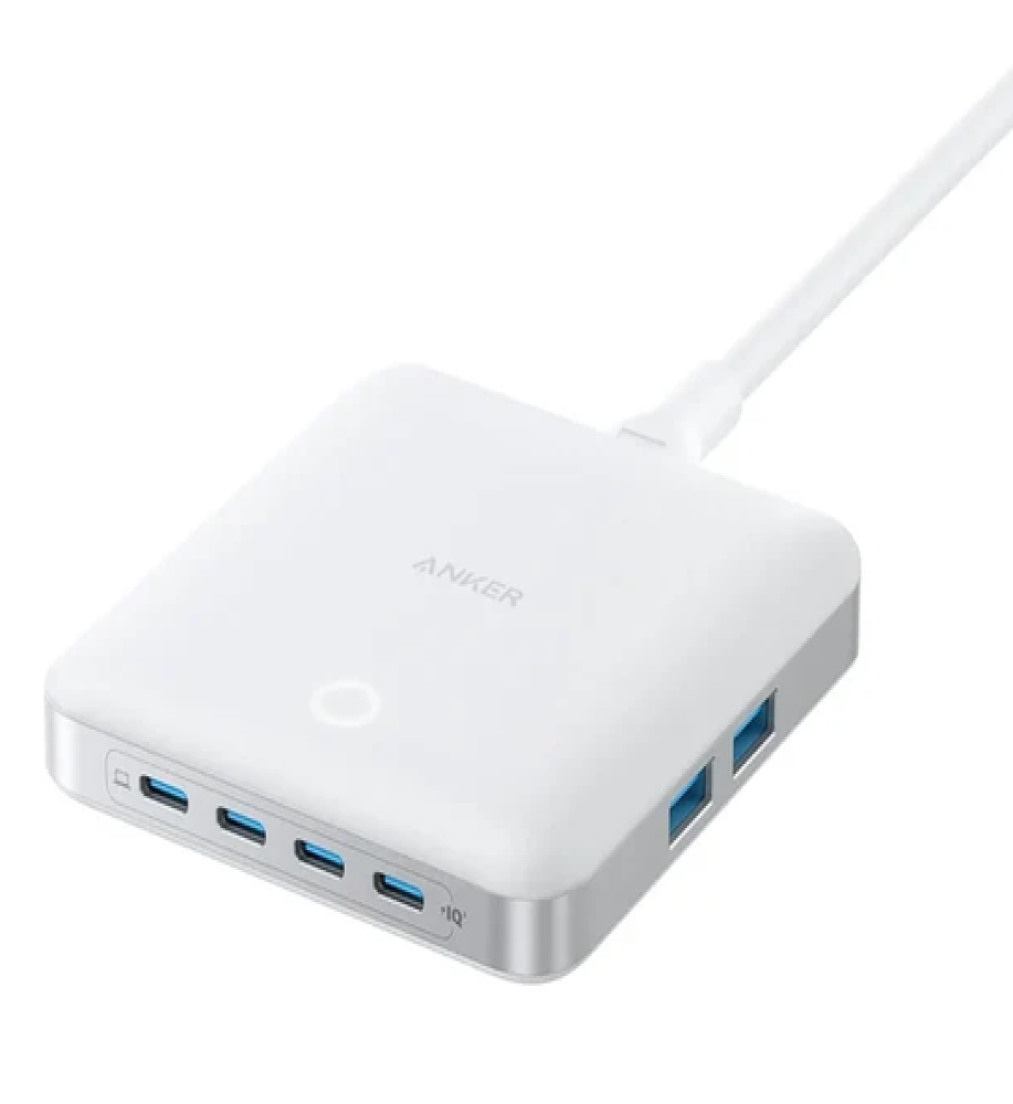  Anker Nano USB C Charger 130W Station 6 Ports with 130W High Speed Output, 4 USB-C Ports, 2 USB-A Ports, Compact and Stylish Charger, for iPhone 17/16/15, iPad, MacBook, Pixel, Galaxy, and More 