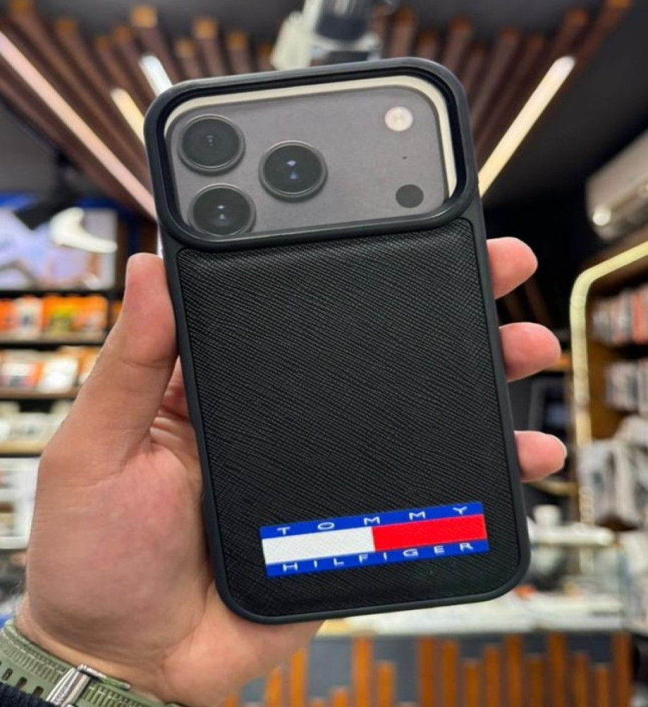  Black Leather-Texture Car-Style Protective Case Compatible with iPhone 18 Pro Max Shock & Scratch Protection, Raised Camera Edges 