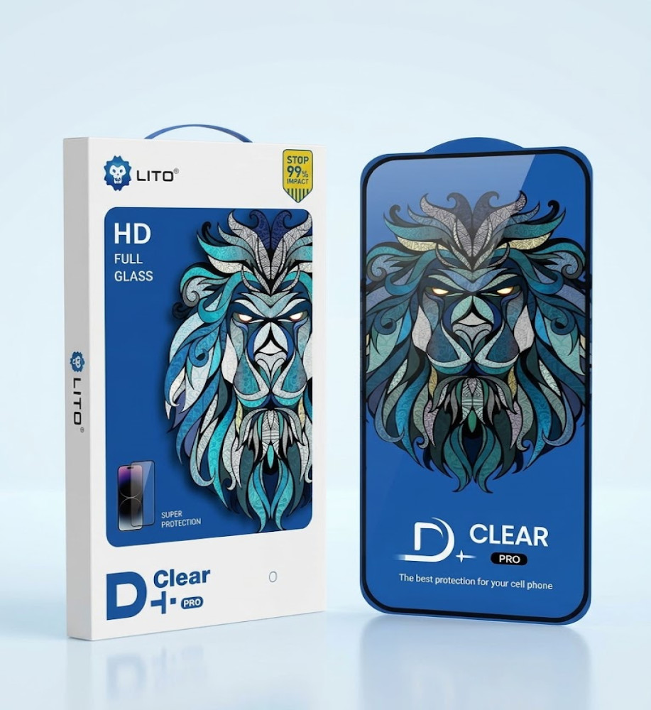  LITO D+ Pro Full Glue Tempered Glass Screen Protector for iPhone 16 