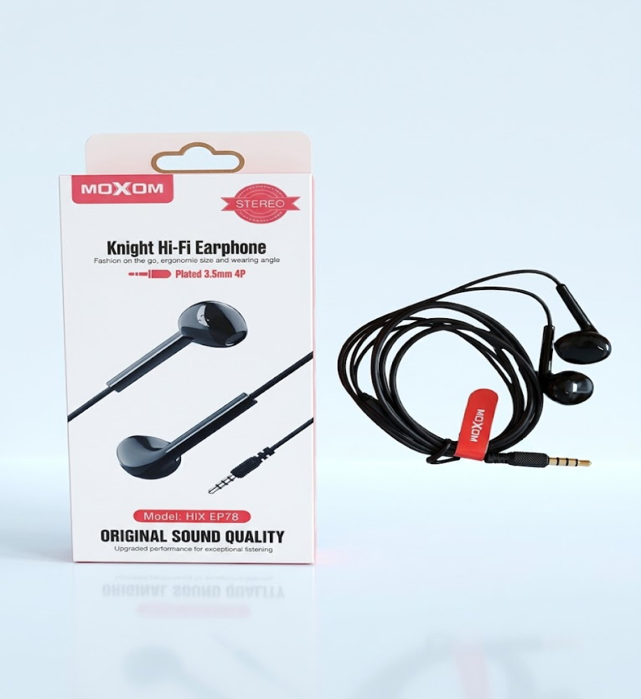  MOXOM MX-EP78 Stereo Sound 3.5MM Earphone 